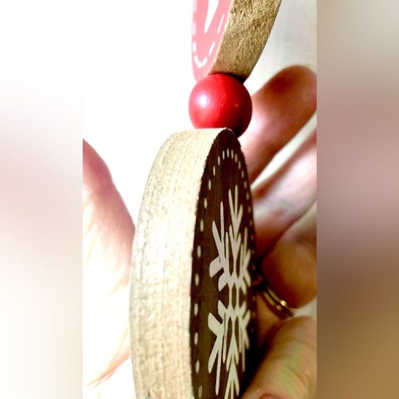 Christmas Joy Plaid Solid Letter Ornament Twine Tassel Rustic Hanging Decor NWT - Picture 3 of 3